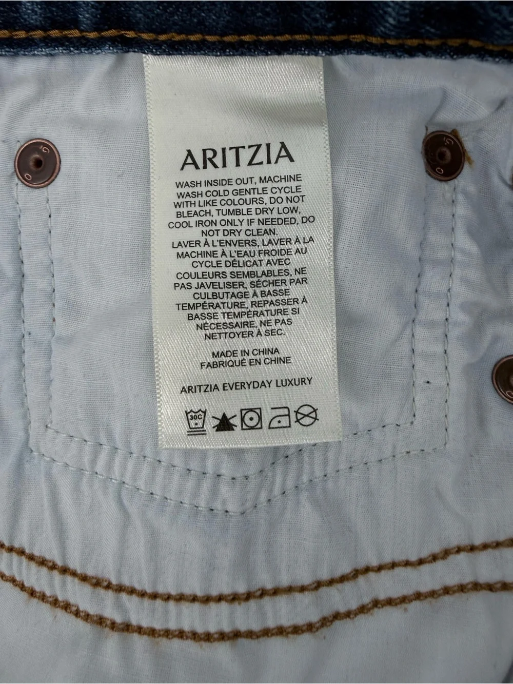 Denim Forum Aritzia The 90s Iggy Lo-Rise Baggy Jeans Dark Wash Size 29